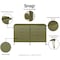 Manhattan Comfort DUMBO 10-Drawer Double Tall Dresser in Olive Green DR004-OG - alternate 4